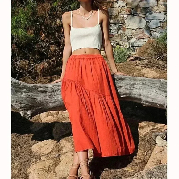 Free People All About Tiers Skirt - Picture 1 of 7